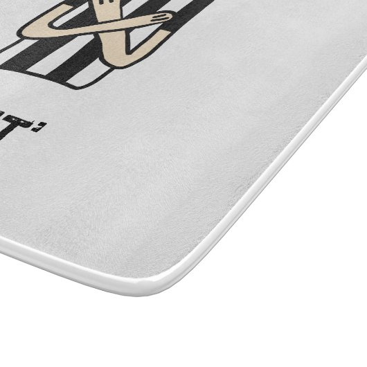 CUT Penalty Roller Derby Glass Chopping Board Snijplank (Hoek)