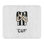 CUT Penalty Roller Derby Glass Chopping Board Snijplank (Voorkant)