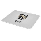 CUT Penalty Roller Derby Glass Chopping Board Snijplank (Hoek)
