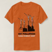 Cut Pollution Clean Energy Now T-shirt (Design voorkant)