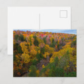 Cut River-vallei in de herfst, Michigan Briefkaart (Voorkant / Achterkant)