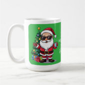 cut Santa Christmas Mug – Funny Holiday Gift  Koffiemok (Links)