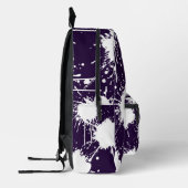 Cut & Sew Backpack – Very Dark Violet for School Bedrukte Rugzak (Links)