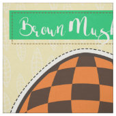 Cut & Sew Brown Mushroom - Easy DIY Project Stof (Swatch)