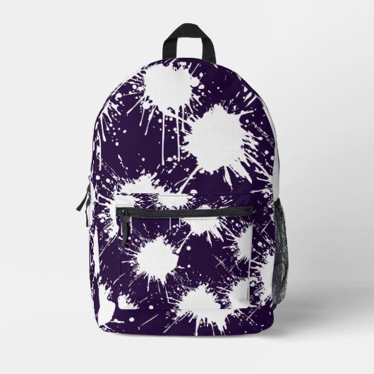 Cut & Sew Rugzak – Very Dark Violet voor School (Voorkant)