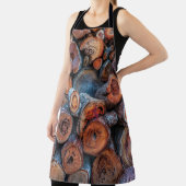 Cut Tree Logs Stacked Together Pattern Photograph Schort (Insitu)