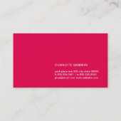 Cut Typeface (roze) Visitekaartje (Achterkant)