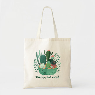 Cutactussen en succulenten tote bag