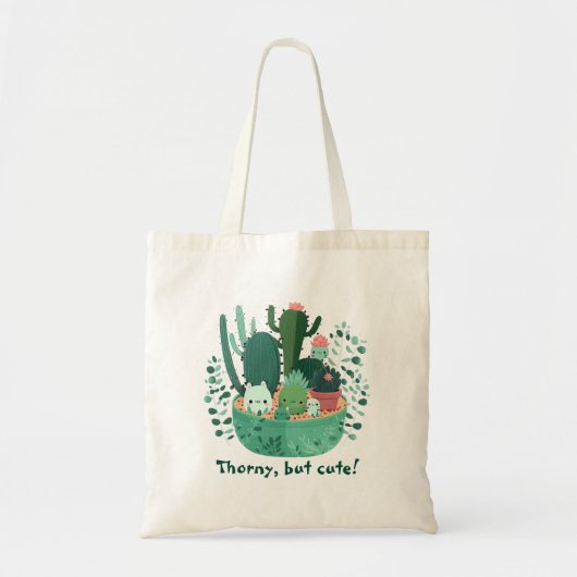 Cutactussen en succulenten tote bag (Voorkant)