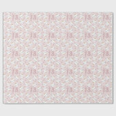 Cutane katten Leeftijd Roze Glitter Birthday Cadeaupapier (Vlak)