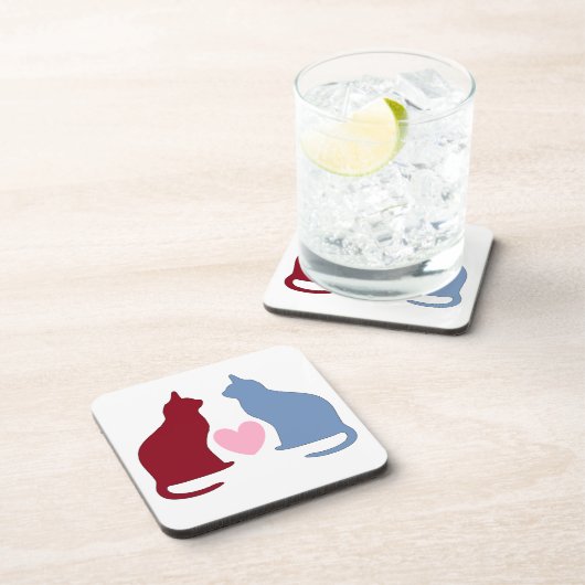 Cutat en hart bier onderzetter (Rechterzijde)