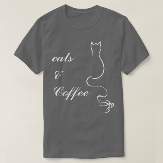 Cutat en koffie T T-shirt (Design voorkant)