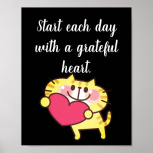 Cutat met hart poster