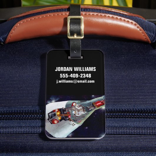 Cutaway is een tweekoppige Gemini-ruimtesonde tijd Bagagelabel (Voorkant Insitu 2)