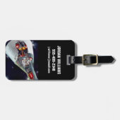 Cutaway is een tweekoppige Gemini-ruimtesonde tijd Bagagelabel (Voorkant horizontaal)