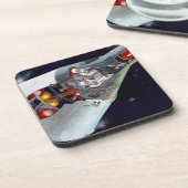 Cutaway is een tweekoppige Gemini-ruimtesonde tijd Bier Onderzetter (Linkerzijde)