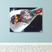Cutaway is een tweekoppige Gemini-ruimtesonde tijd Canvas Afdruk (Insitu (Houten vloer))