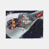 Cutaway is een tweekoppige Gemini-ruimtesonde tijd Fleece Deken (Voorkant (Horizontaal))