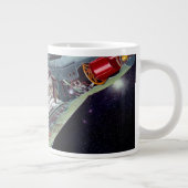 Cutaway is een tweekoppige Gemini-ruimtesonde tijd Grote Koffiekop (Rechts)