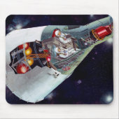 Cutaway is een tweekoppige Gemini-ruimtesonde tijd Muismat (Voorkant)