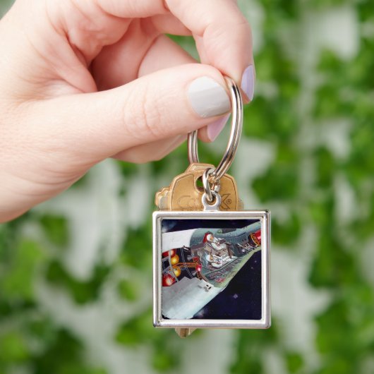 Cutaway is een tweekoppige Gemini-ruimtesonde tijd Sleutelhanger (Hand)