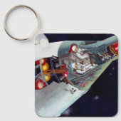 Cutaway is een tweekoppige Gemini-ruimtesonde tijd Sleutelhanger (Voorkant)