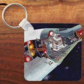 Cutaway is een tweekoppige Gemini-ruimtesonde tijd Sleutelhanger (Voorkant)