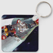 Cutaway is een tweekoppige Gemini-ruimtesonde tijd Sleutelhanger (Achterkant)