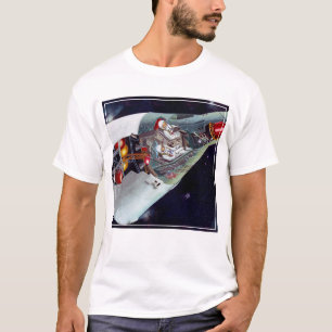 Cutaway is een tweekoppige Gemini-ruimtesonde tijd T-shirt