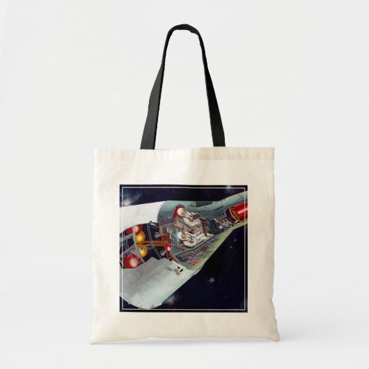 Cutaway is een tweekoppige Gemini-ruimtesonde tijd Tote Bag (Voorkant)