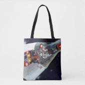 Cutaway is een tweekoppige Gemini-ruimtesonde tijd Tote Bag (Voorkant)