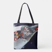 Cutaway is een tweekoppige Gemini-ruimtesonde tijd Tote Bag (Achterkant)