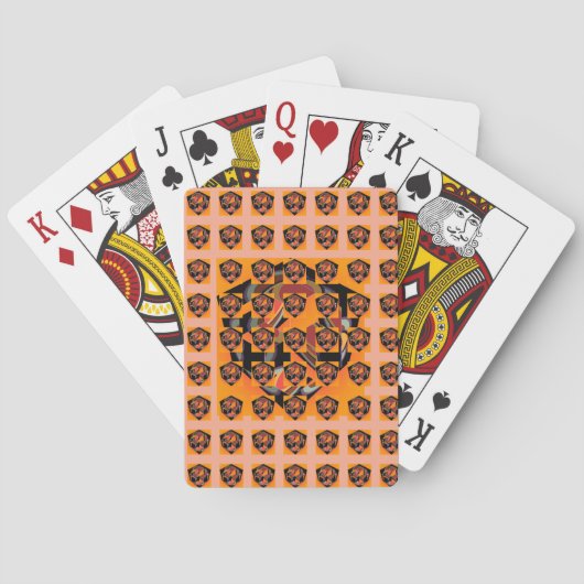 Cutaway Kubus Perzik    Pokerkaarten (Achterkant)