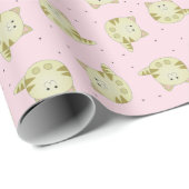 Cutbruin katroze patroon cadeaupapier (Rol Hoek)