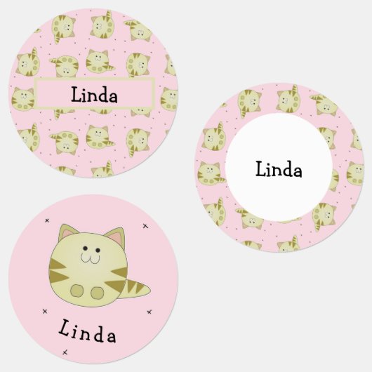 Cutbruin katroze patroon labels (Groep)