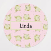 Cutbruin katroze patroon labels (Design 1)