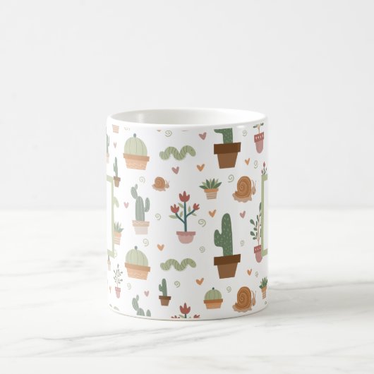 Cutcactus en sacharose Monogram Koffiemok (Center)