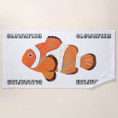 Cutclownvis Strandlaken (Voorkant)