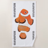 Cutclownvis Strandlaken (Voorkant)