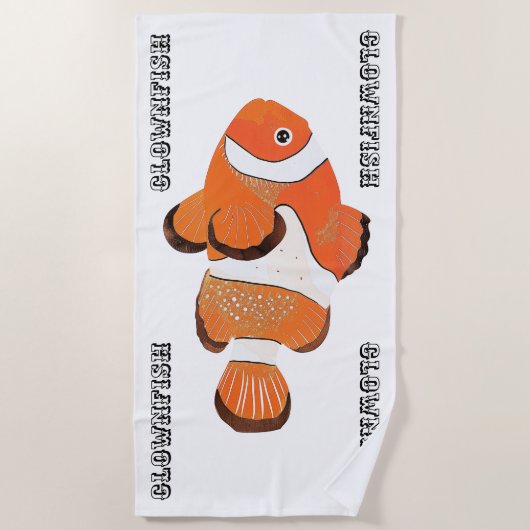 Cutclownvis Strandlaken (Voorkant)