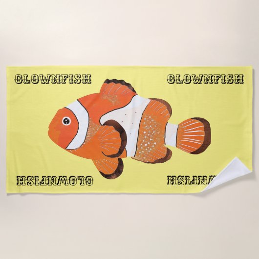 Cutclownvis Strandlaken (Voorkant)