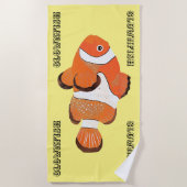 Cutclownvis Strandlaken (Voorkant)