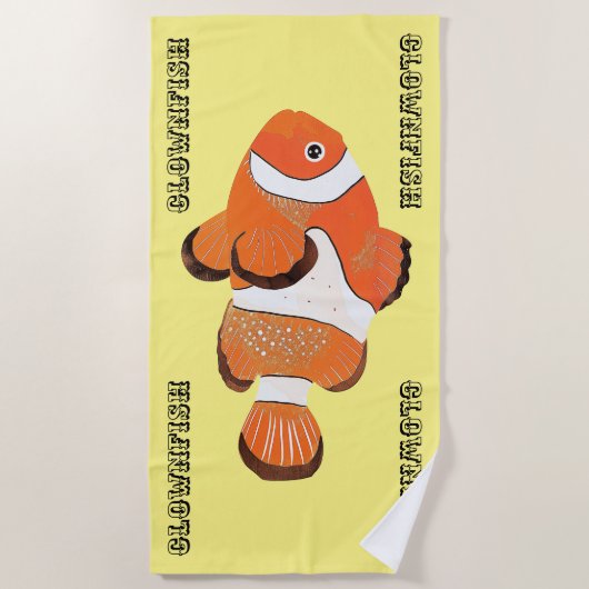 Cutclownvis Strandlaken (Voorkant)