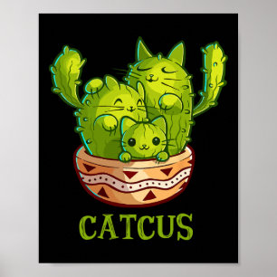 Cutcus cutas en cactus Mexican cactus cinco de Poster