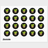 Cutcus cutas en cactus Mexican cactus cinco de Ronde Sticker (Vel)