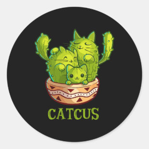 Cutcus cutas en cactus Mexican cactus cinco de Ronde Sticker