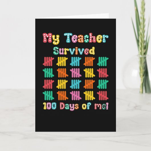 Cute 100 Days Making A Difference Puzzle Inclusion Kaart (Voorkant)