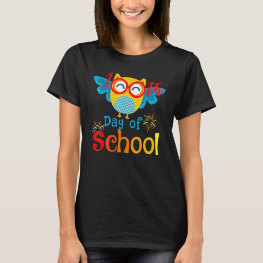 Cute 100th Day Of School Owl Lover 100 Days Teache T-shirt (Voorkant)