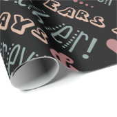 Cute 10th Wedding Jubileum Cadeaupapier (Rol Hoek)