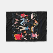 Cute 12 Days Of Christmas Clic Traditional  Fleece Deken (Voorkant (Horizontaal))